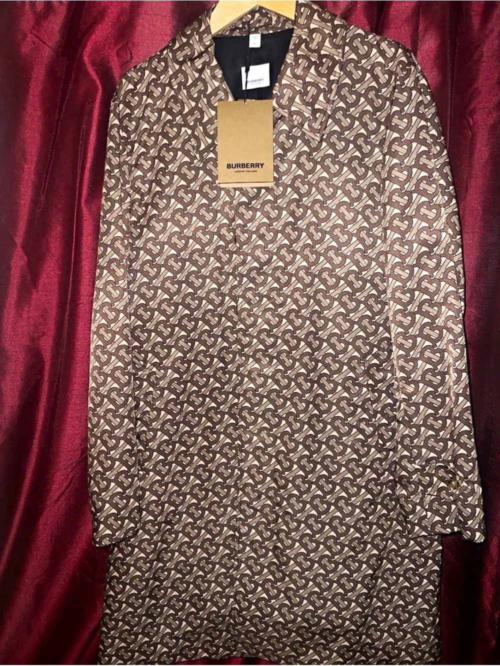 Burberry Brown Monogram Mini Skirt